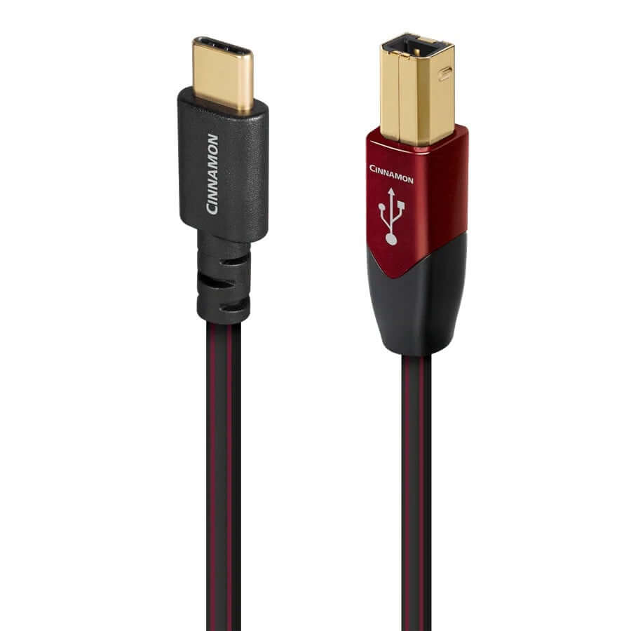 สาย USB AUDIOQUEST : USB-CINNAMON (C TO B) (USB 2.0) (1.5 เมตร)